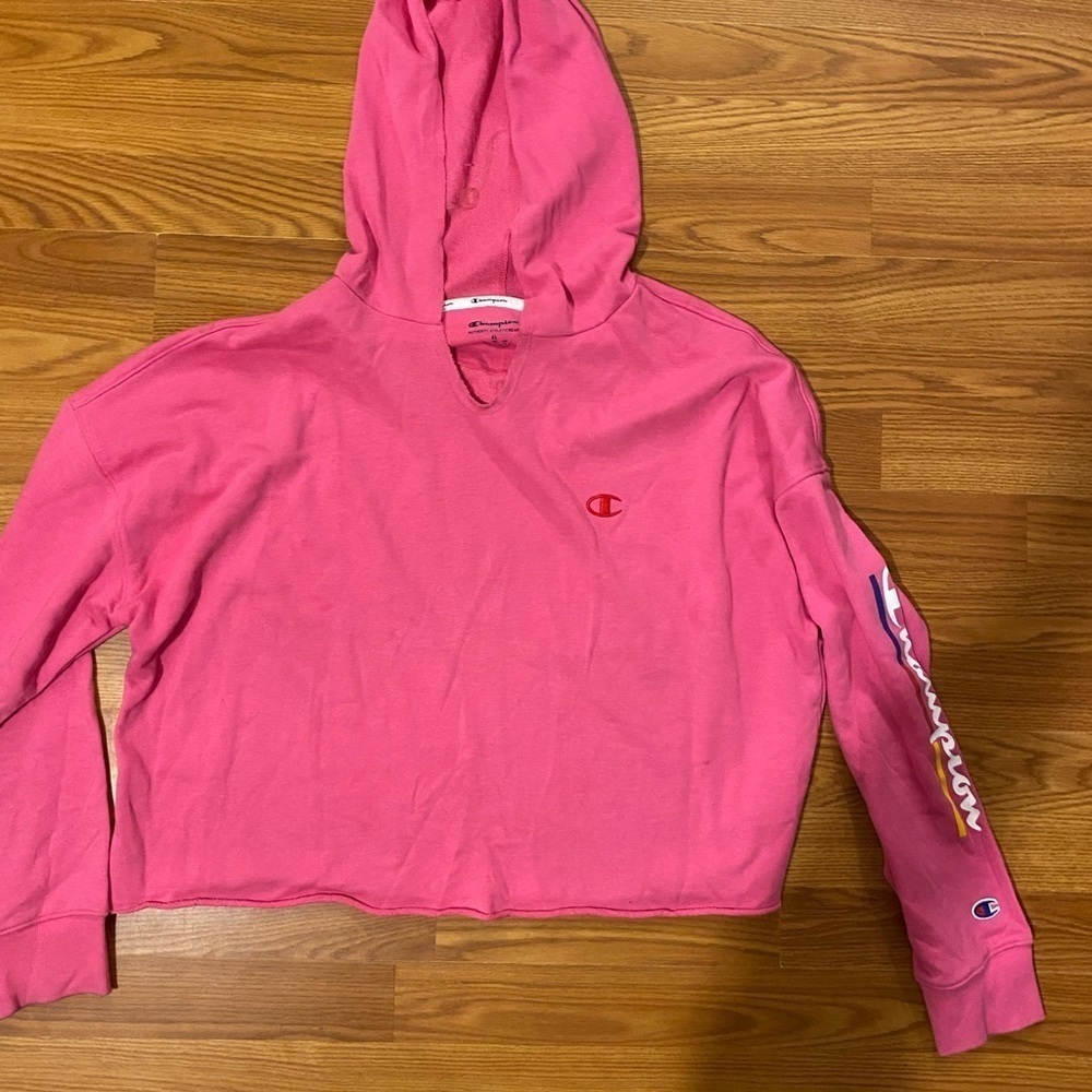 Champion Cropped Hoodie/Sweatshirt XL (GJ) - Picture 2 of 12